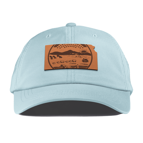 Kansas 34 Performance Dad Hat Sky Blue