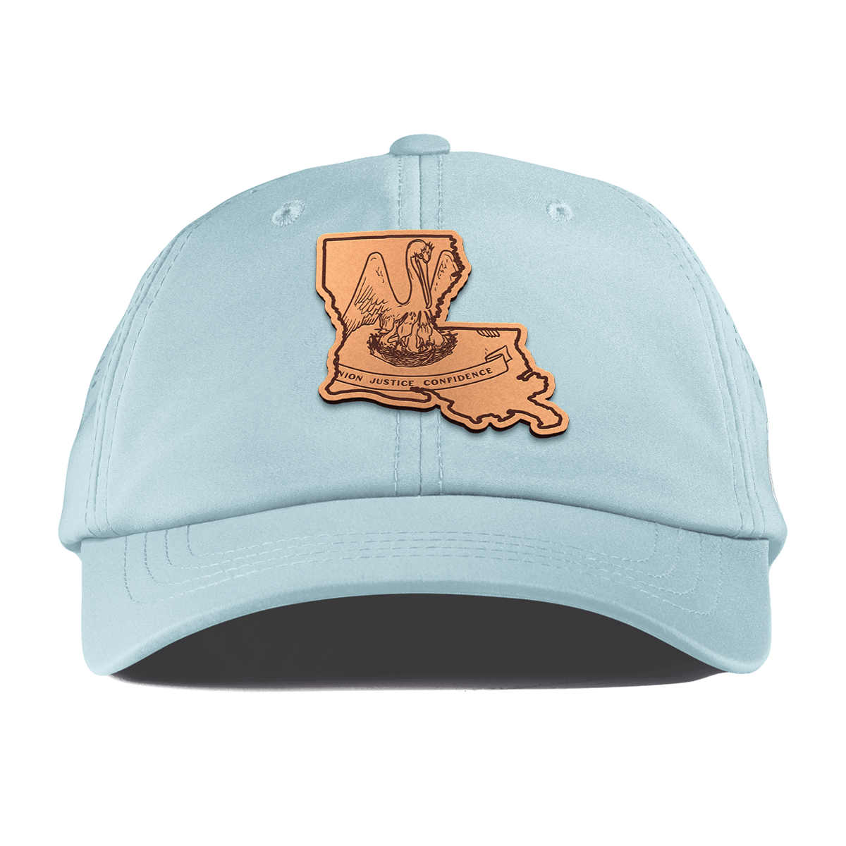 Louisiana 18 Performance Dad Hat Sky Blue