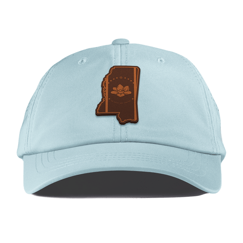Mississippi 20 Performance Dad Hat Sky Blue