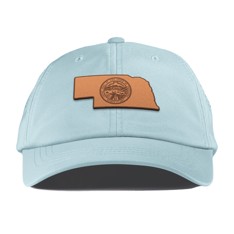 Nebraska 37 Performance Dad Hat Sky Blue