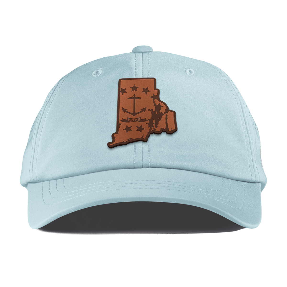 Rhode Island 13 Performance Dad Hat Sky Blue