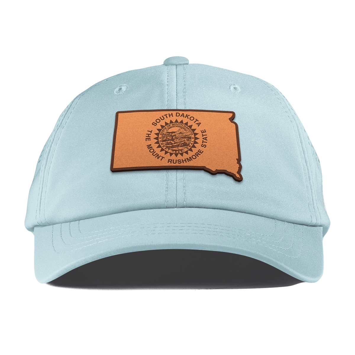 South Dakota 40 Performance Dad Hat Sky Blue
