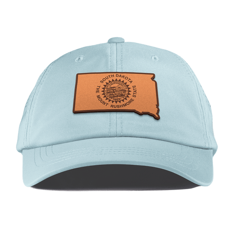 South Dakota 40 Performance Dad Hat Sky Blue