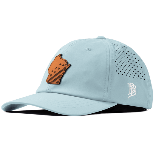 Wisconsin 30 Performance Dad Hat Sky Blue