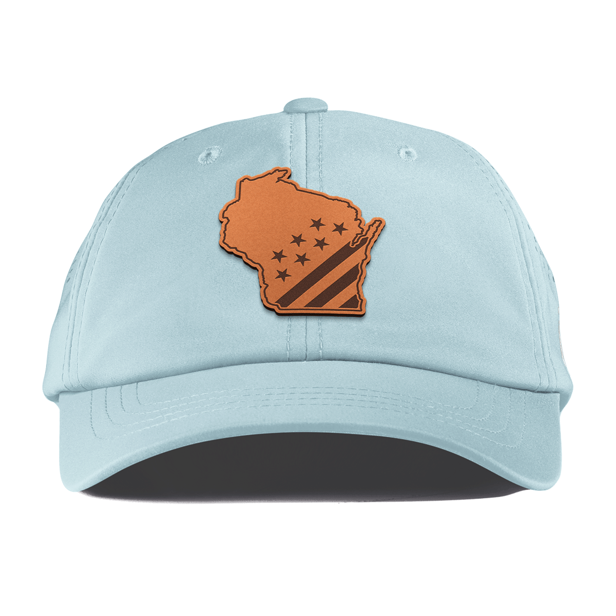 Wisconsin 30 Performance Dad Hat Sky Blue