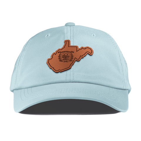 West Virginia 35 Performance Dad Hat Sky Blue