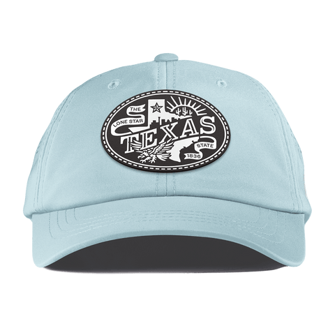 Texas Traveler Performance Dad Hat Sky Blue