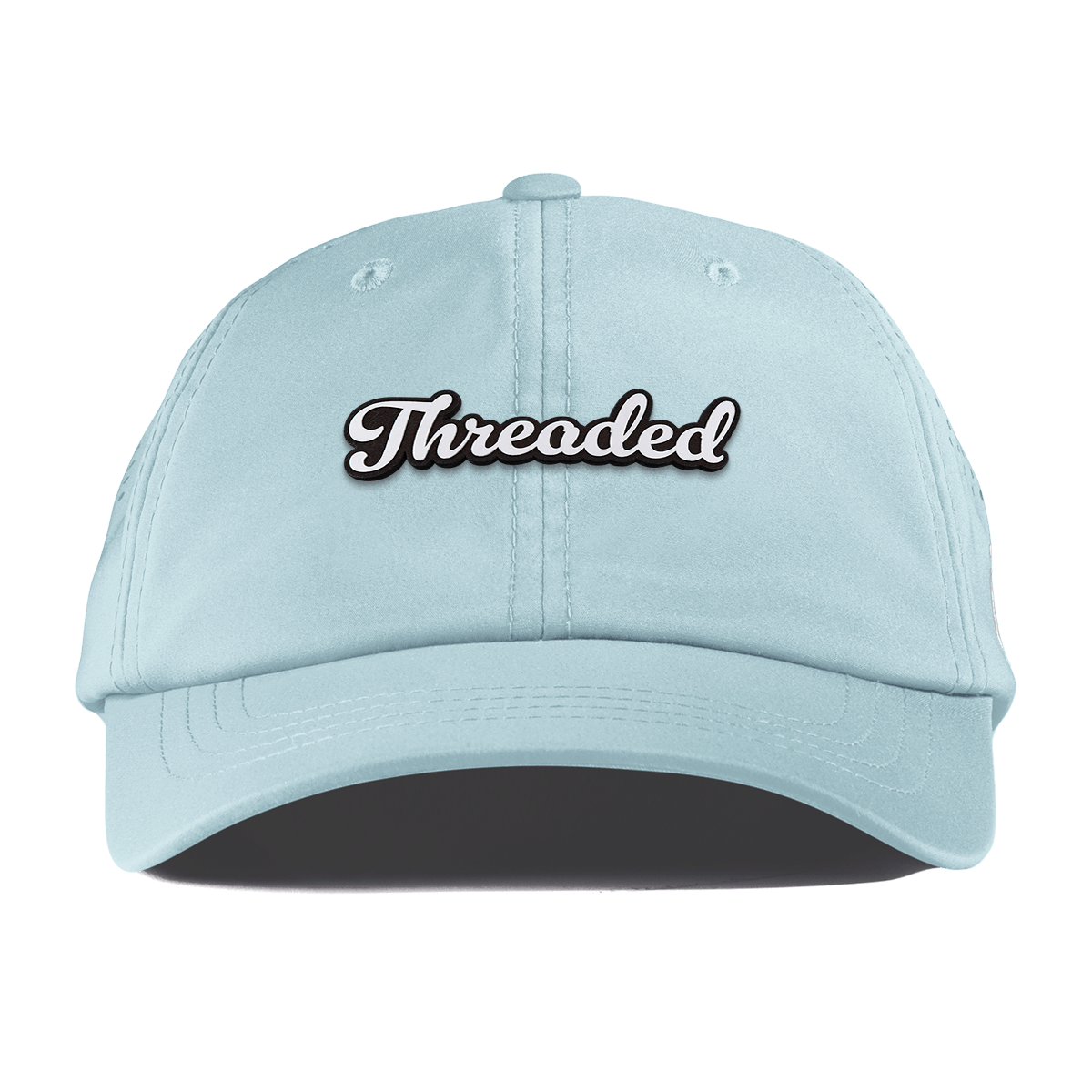 Threaded Script Performance Dad Hat Sky Blue