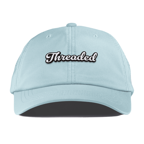Threaded Script Performance Dad Hat Sky Blue