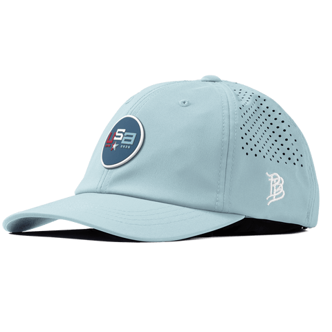 USA 250 Performance Dad Hat Sky Blue
