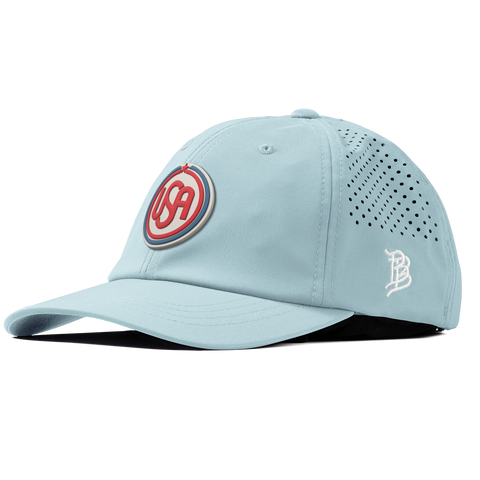 USA Icon Performance Dad Hat Sky Blue