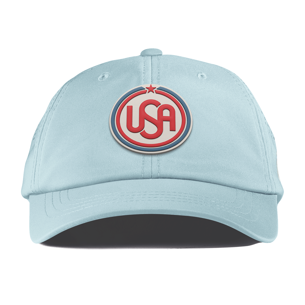 USA Icon Performance Dad Hat Sky Blue
