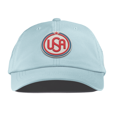 USA Icon Performance Dad Hat Sky Blue