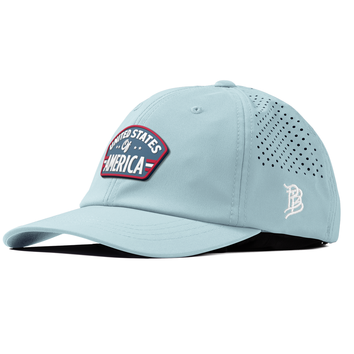 United States of America Badge Performance Dad Hat Sky Blue