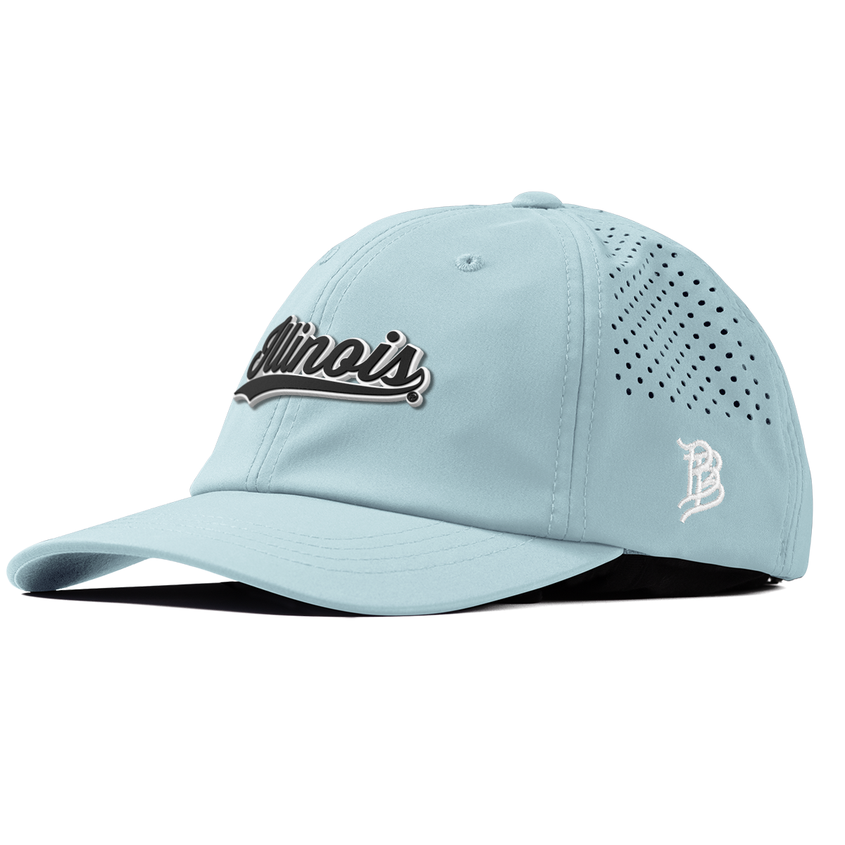 University of Illinois "Vintage Illinois Script" Performance Dad Hat Sky Blue