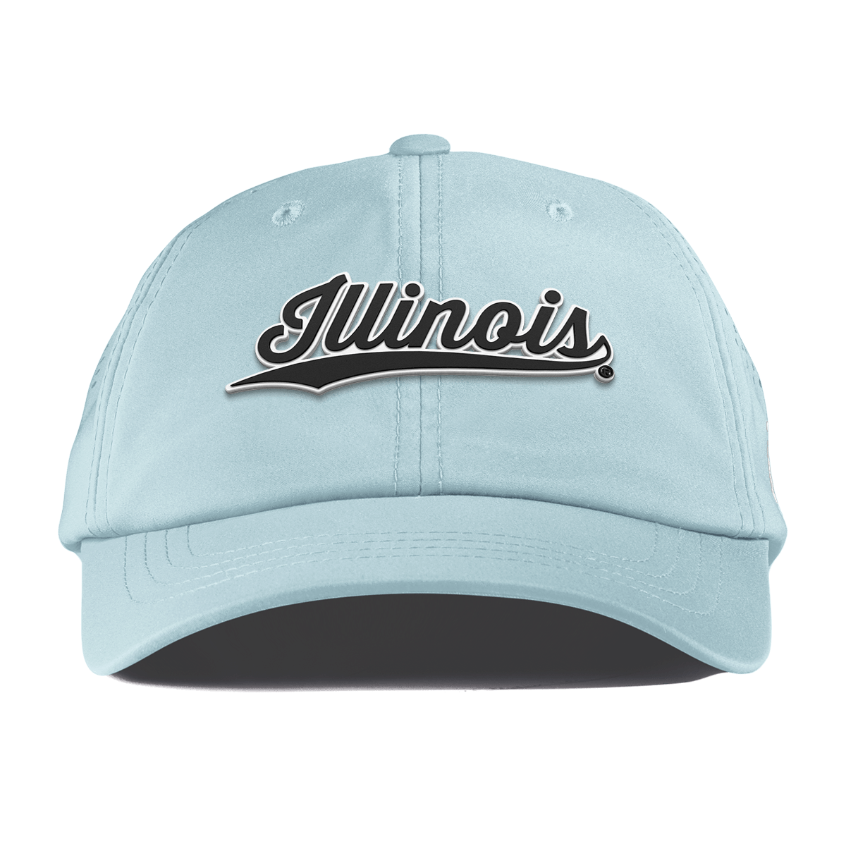 University of Illinois "Vintage Illinois Script" Performance Dad Hat Sky Blue