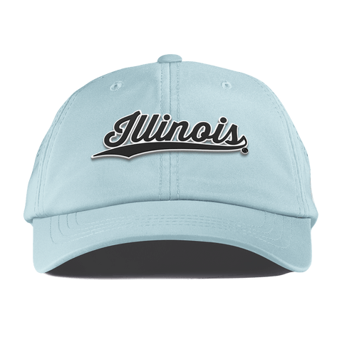 University of Illinois "Vintage Illinois Script" Performance Dad Hat Sky Blue