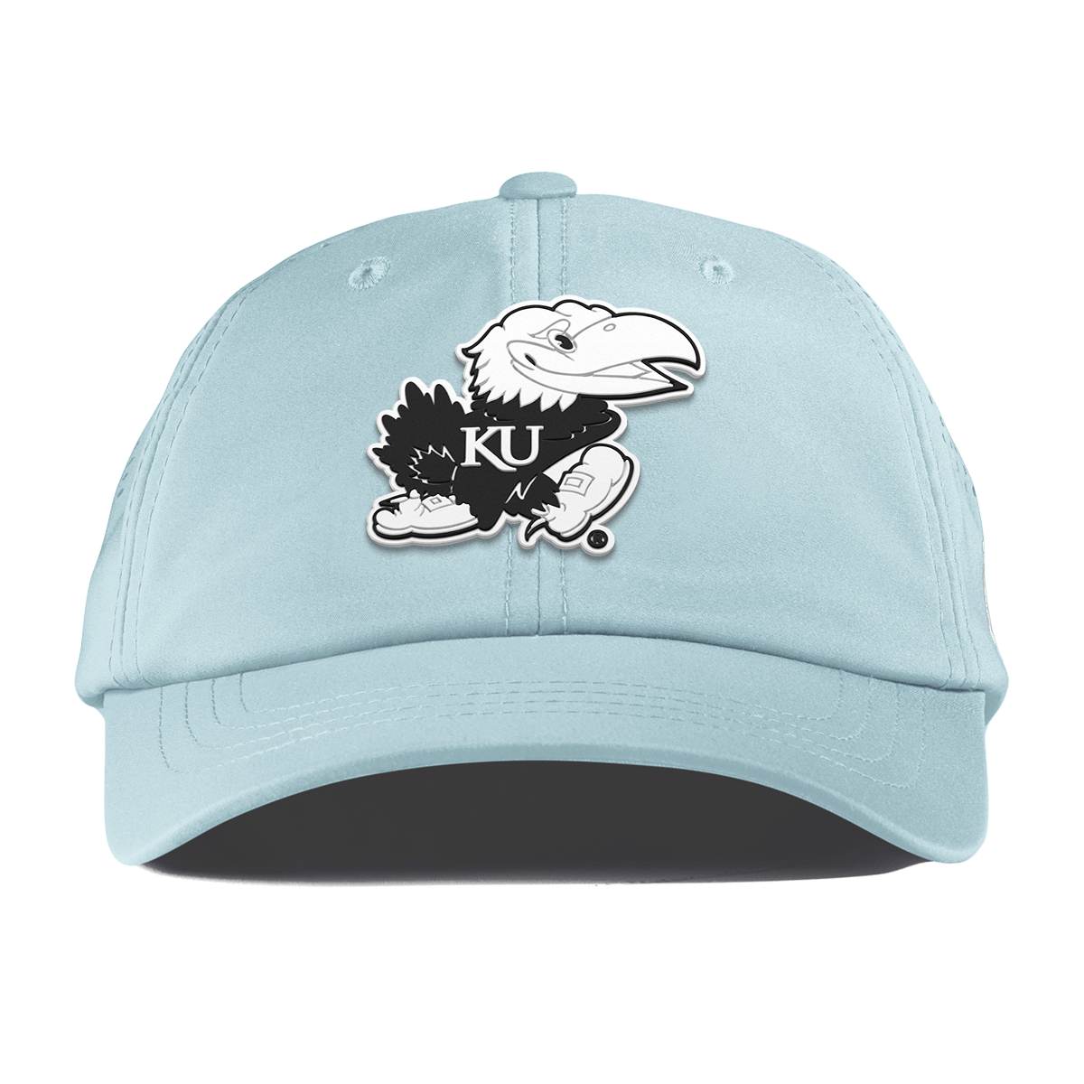 University of Kansas "Vintage Jayhawk" Performance Dad Hat Sky Blue