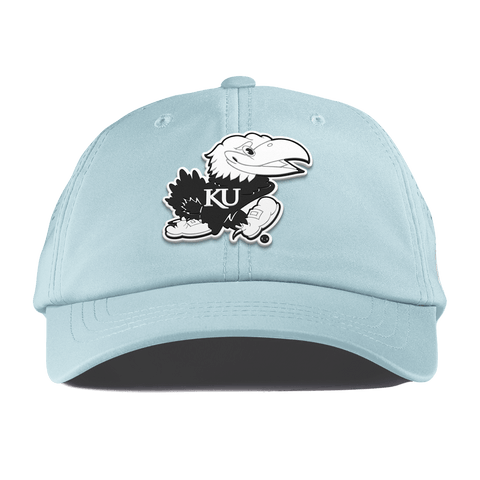 University of Kansas "Vintage Jayhawk" Performance Dad Hat Sky Blue