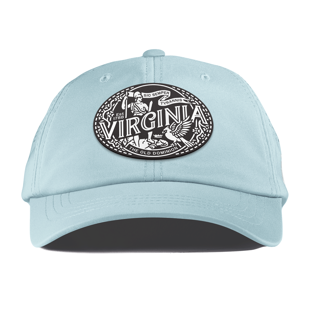 Virginia Traveler Performance Dad Hat Sky Blue