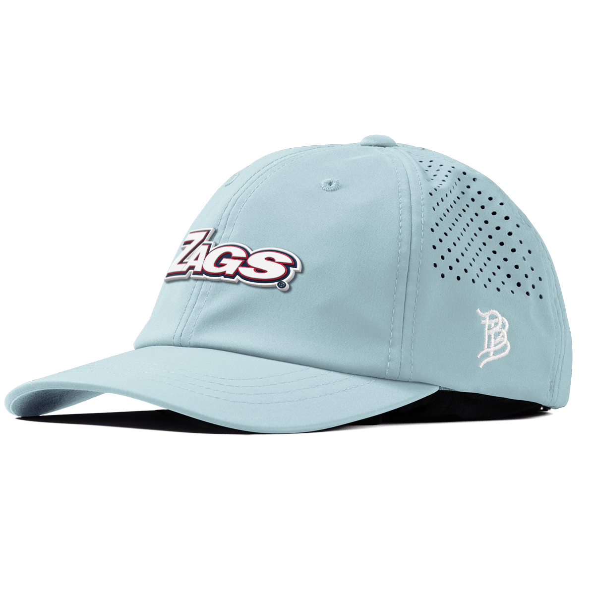 Gonzaga University "Zags Block" Performance Dad Hat Sky Blue