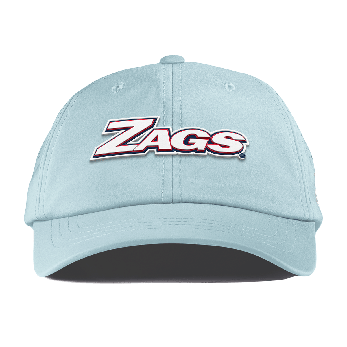Gonzaga University "Zags Block" Performance Dad Hat Sky Blue