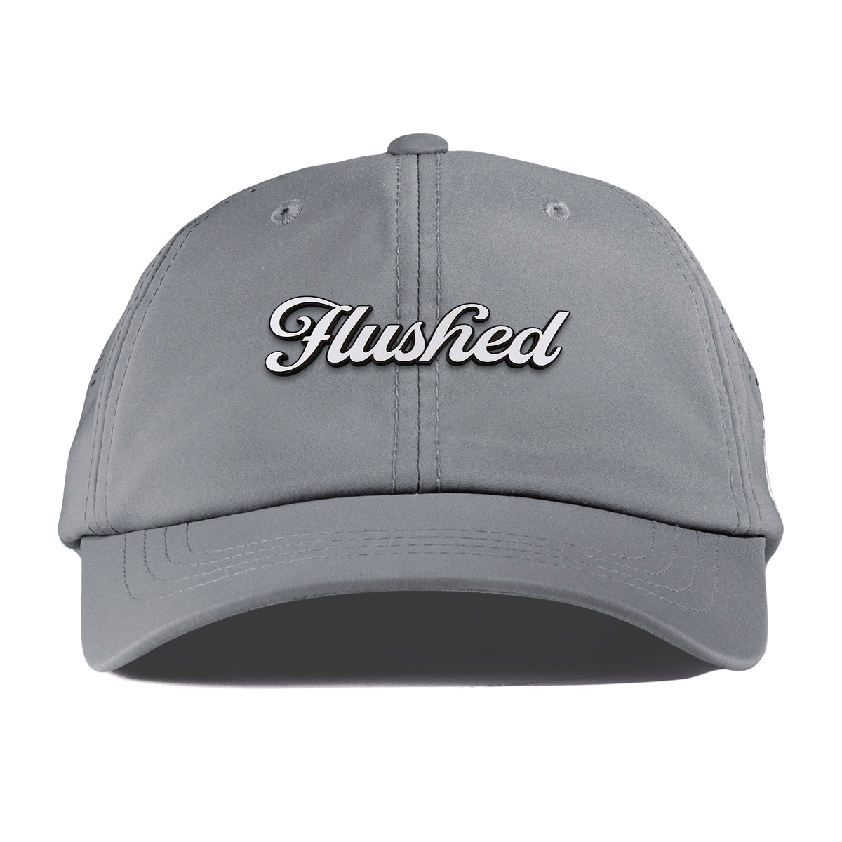 Flushed Script Performance Dad Hat Slate