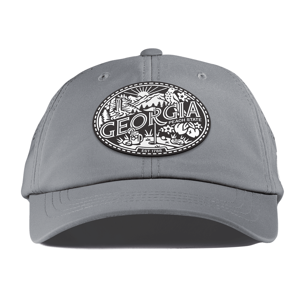 Georgia Traveler Performance Dad Hat Slate