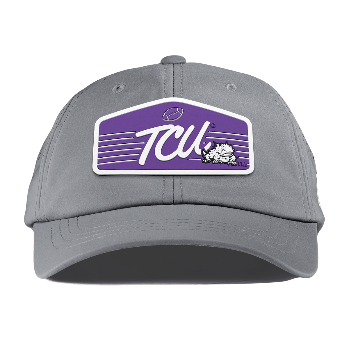 Texas Christian University "Horned Frogs Football" Performance Dad Hat Slate