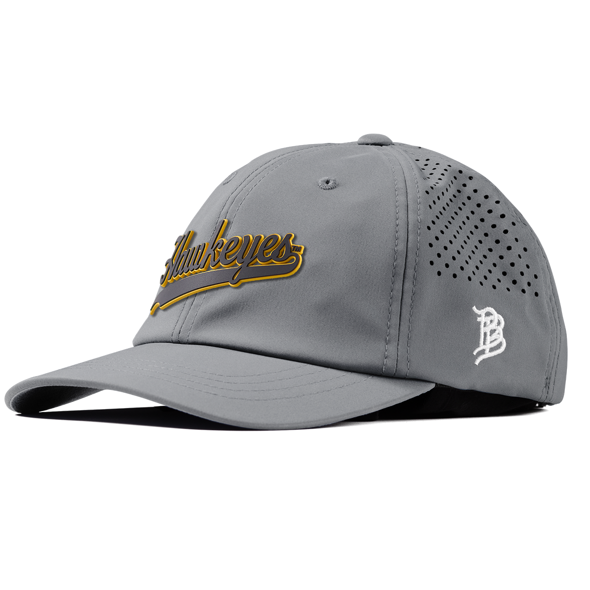 University of Iowa "Iowa Hawkeyes Script" Performance Dad Hat Slate