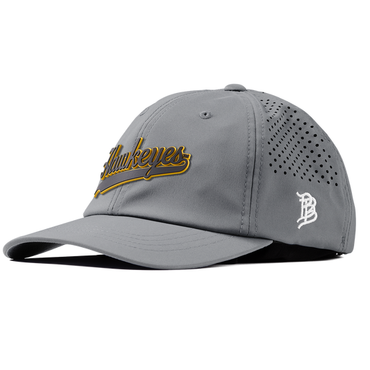 University of Iowa "Iowa Hawkeyes Script" Performance Dad Hat Slate