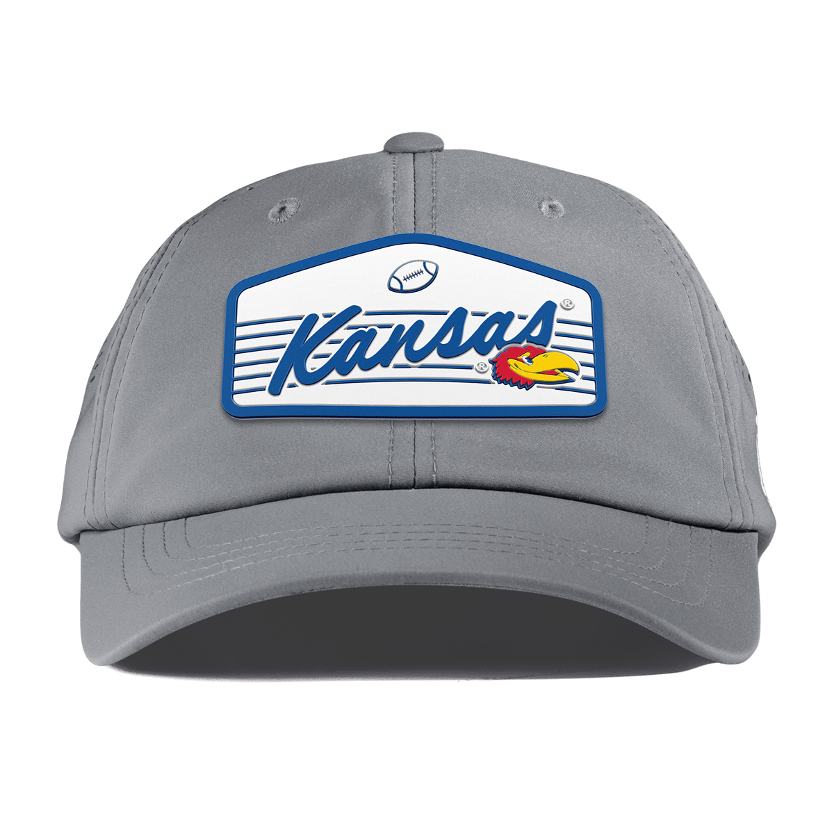 University of Kansas "Jayhawks Football" Performance Dad Hat Slate