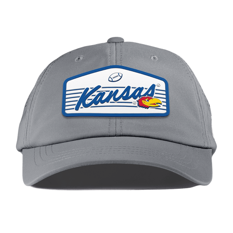 University of Kansas "Jayhawks Football" Performance Dad Hat Slate