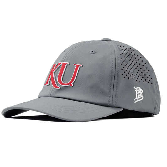 University of Kansas "KU Block" Performance Dad Hat Slate