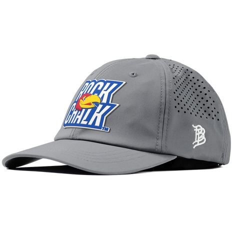 University of Kansas "Kansas Rock Chalk Block" Performance Dad Hat Slate