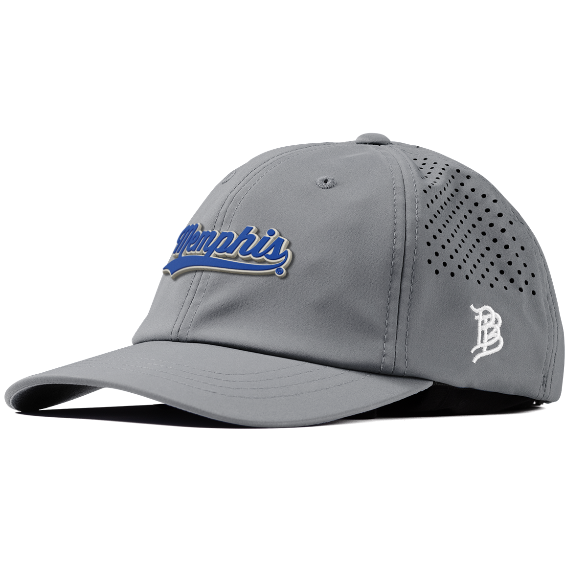 University of Memphis "Memphis Script" Performance Dad Hat Slate