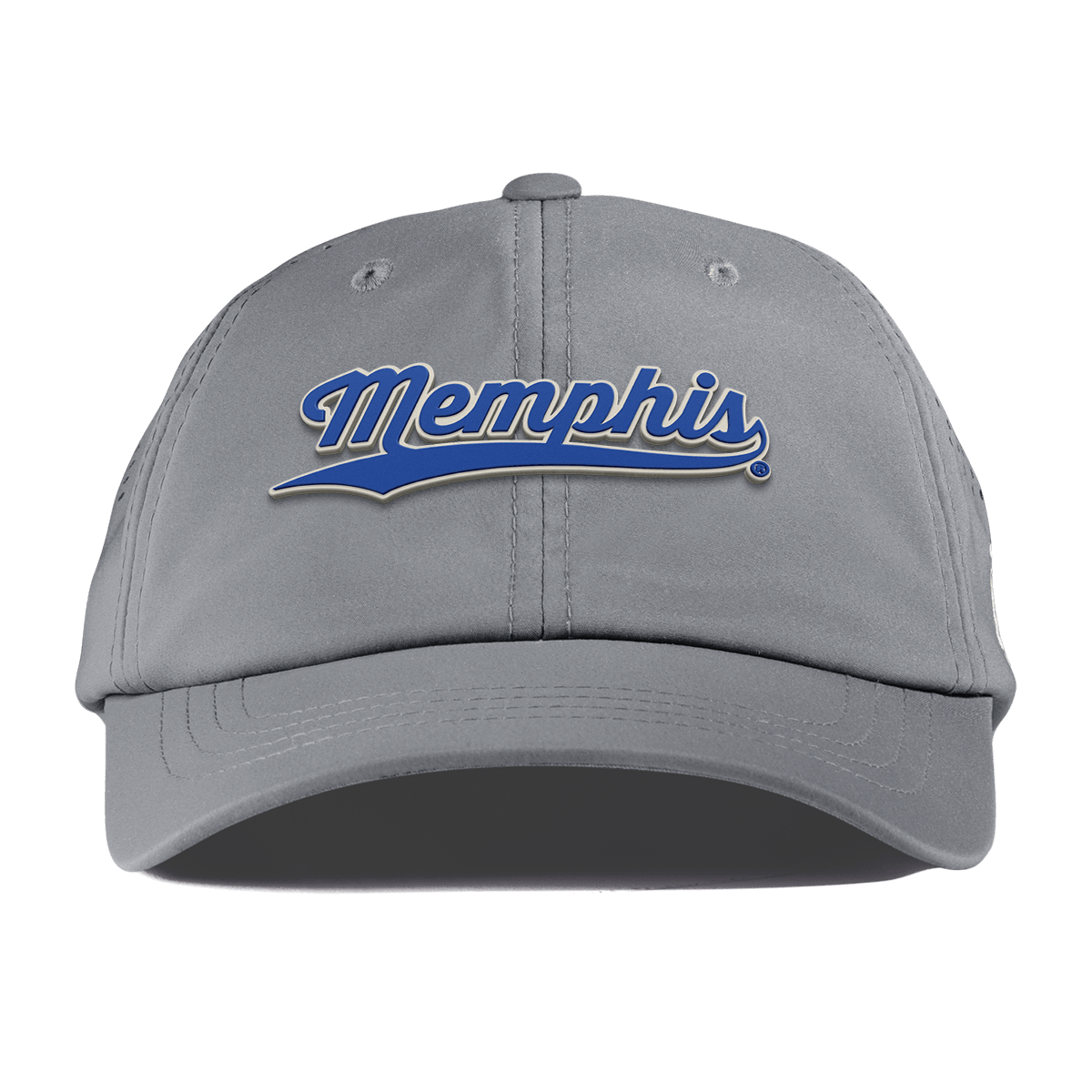 University of Memphis "Memphis Script" Performance Dad Hat Slate