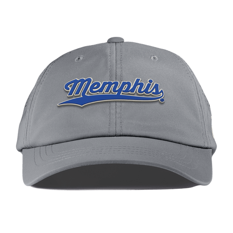 University of Memphis "Memphis Script" Performance Dad Hat Slate