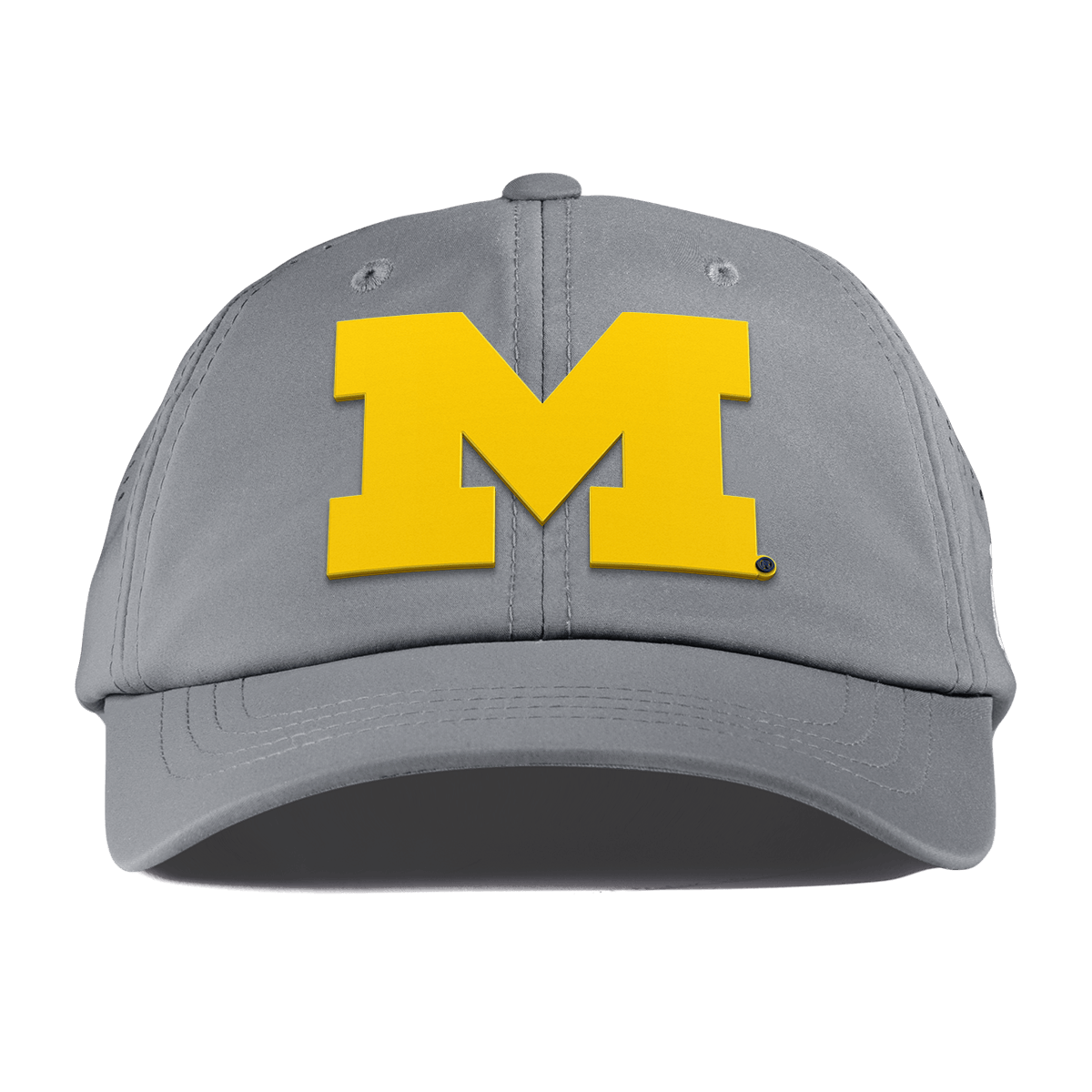 University of Michigan "Michigan Gold Block" Performance Dad Hat Slate