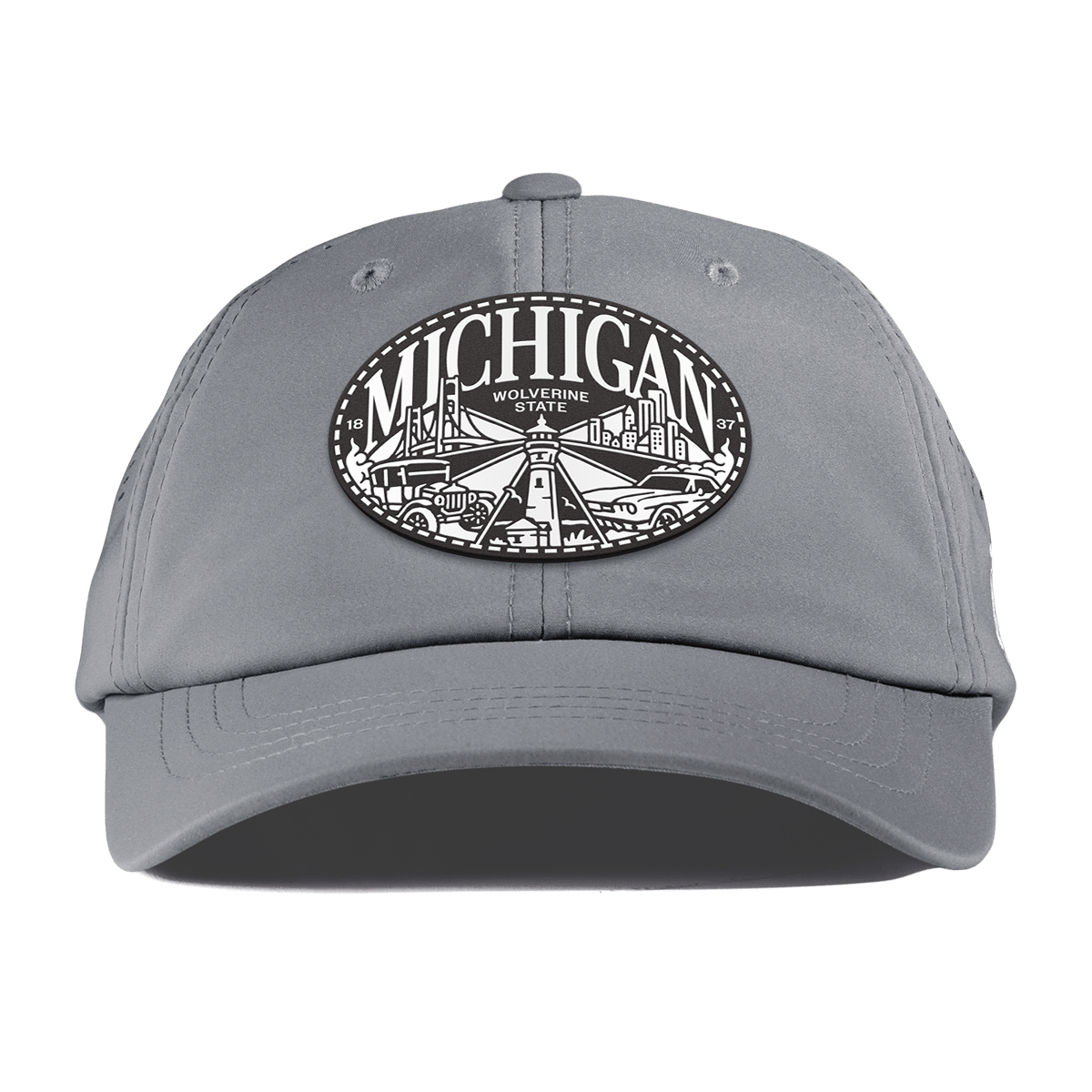 Michigan Traveler Performance Dad Hat Slate