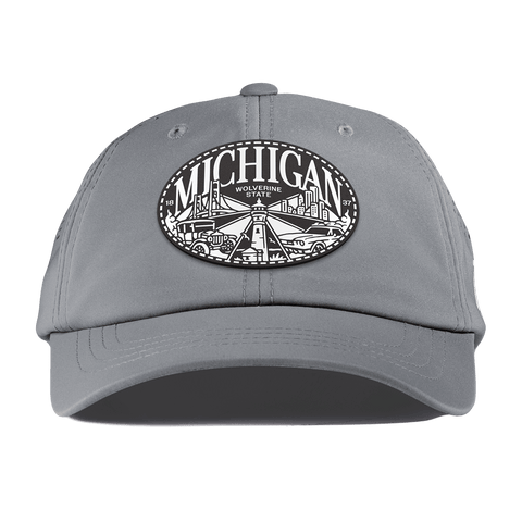 Michigan Traveler Performance Dad Hat Slate