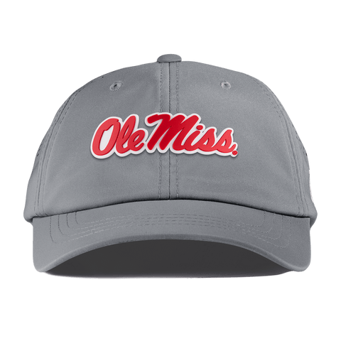 University of Mississippi "Ole Miss Crimson Script" Performance Dad Hat