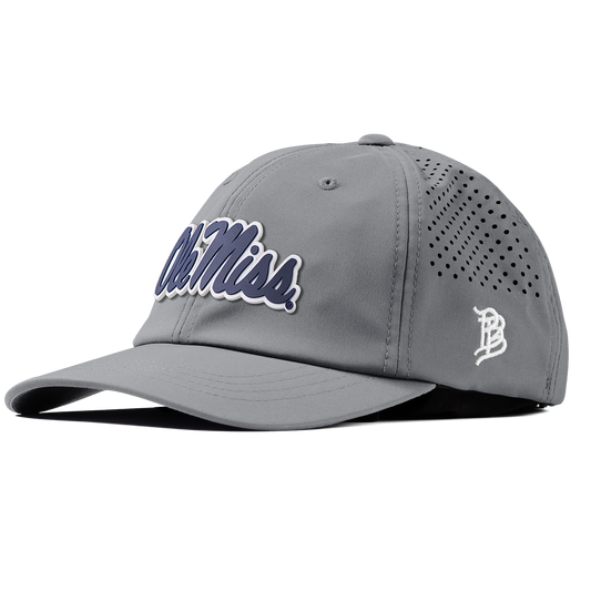 University of Mississippi "Ole Miss Navy Script" Performance Dad Hat Slate