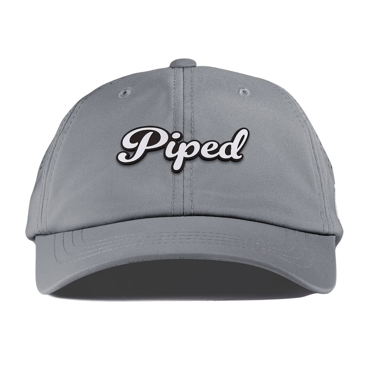 Piped Script Performance Dad Hat Slate