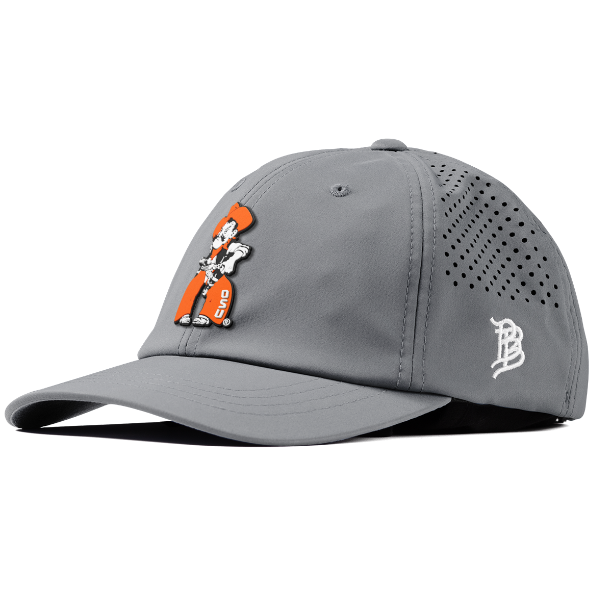Oklahoma State University "Pistol Pete Quickdraw" Performance Dad Hat Slate
