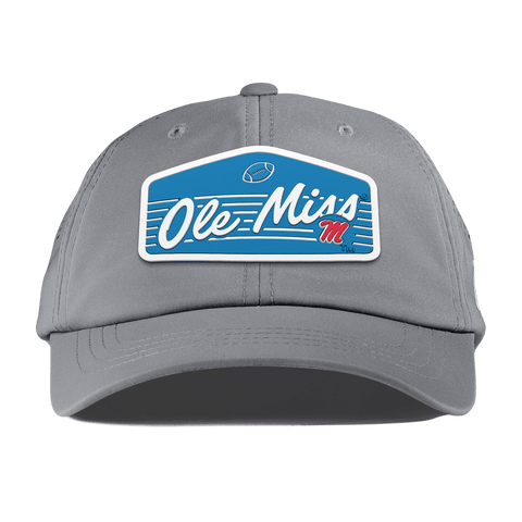 University of Mississippi "Rebel Football" Performance Dad Hat Slate