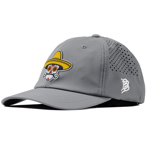 Sombrero Skull PVC Performance Dad Hat Slate