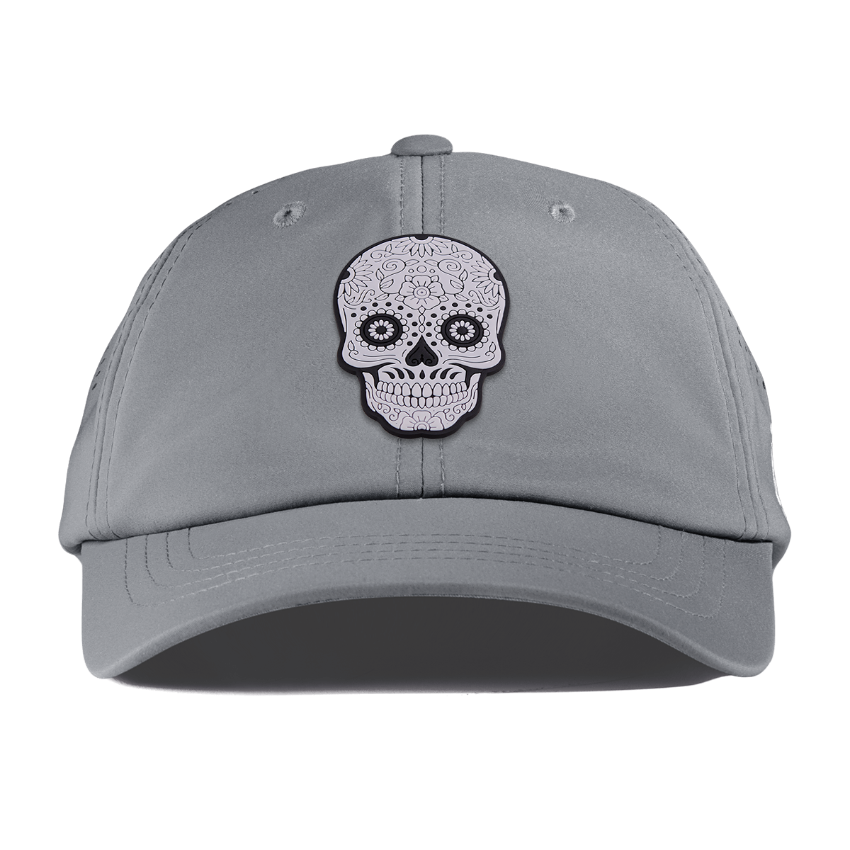 Sugar Skull PVC Performance Dad Hat Slate