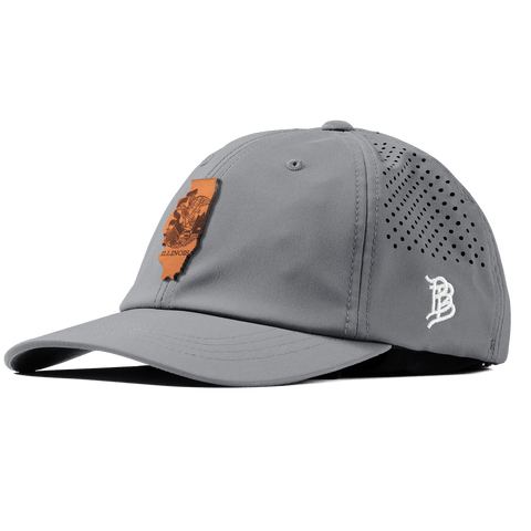 Illinois 21 Performance Dad Hat Slate