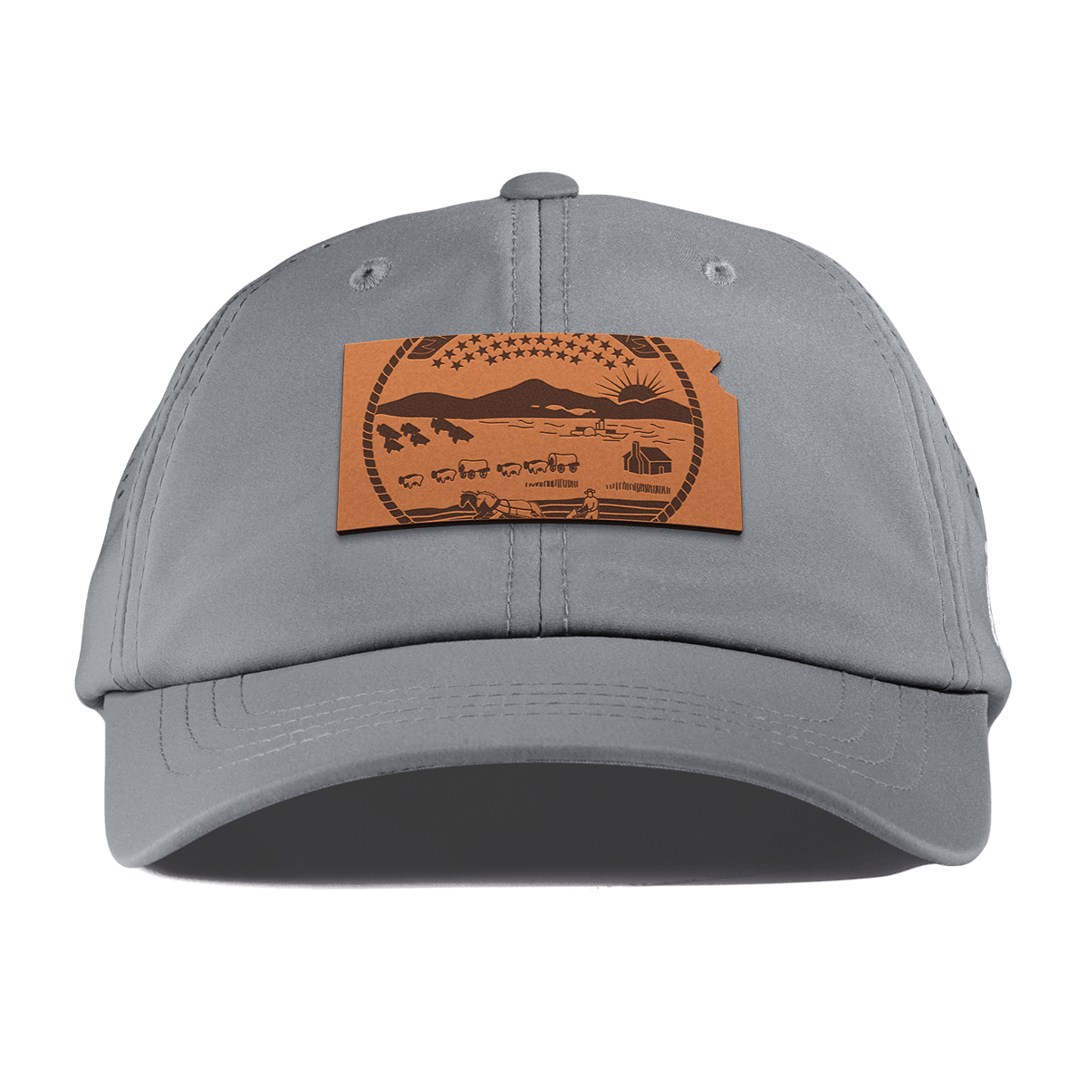 Kansas 34 Performance Dad Hat Slate
